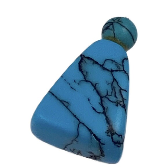 Vintage to Now Turquoise Single Strand Necklace Choker and Earring Set Handmade - Picture 9 of 12